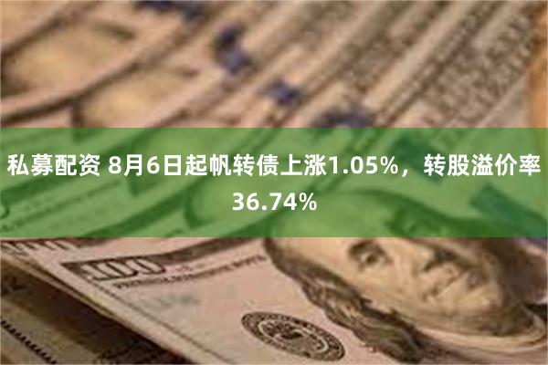 私募配资 8月6日起帆转债上涨1.05%，转股溢价率36.74%