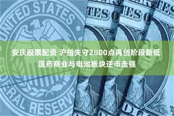 安庆股票配资 沪指失守2800点再创阶段新低 医药商业与电池板块逆市走强