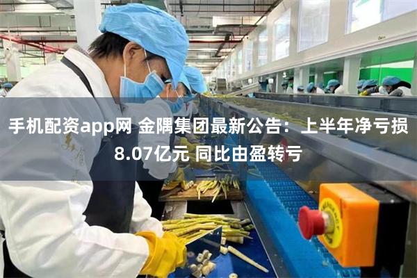 手机配资app网 金隅集团最新公告：上半年净亏损8.07亿元 同比由盈转亏