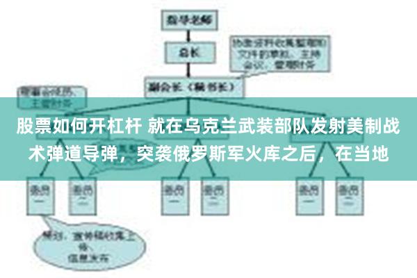 股票如何开杠杆 就在乌克兰武装部队发射美制战术弹道导弹，突袭俄罗斯军火库之后，在当地