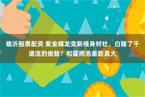 临沂股票配资 紫金蝶龙变新模身材壮，白瞎了千道流的俊脸？和霍雨浩差距真大